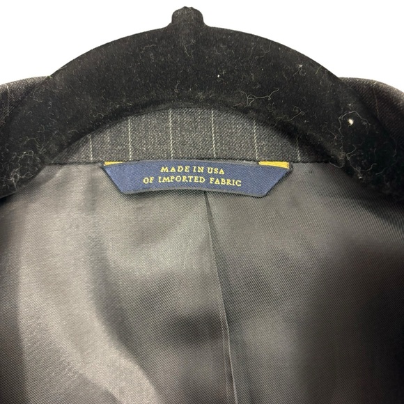 Brooks Brothers 1818 Blazer Mens 40R Grey Pinstripe Wool Sport Coat Made In USA - Picture 6 of 10